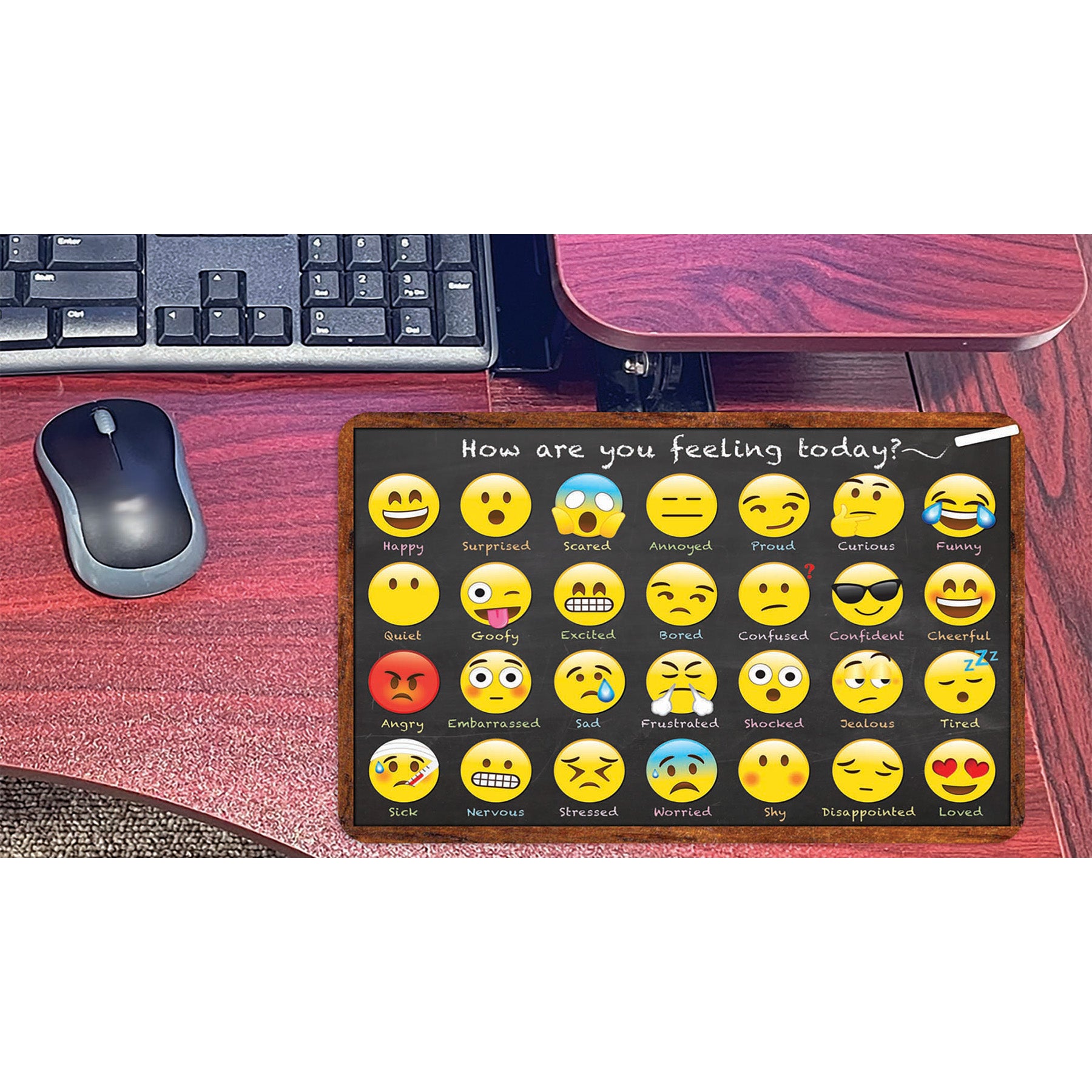 Computer Mouse Pad, 8" x 10", How are You Feeling