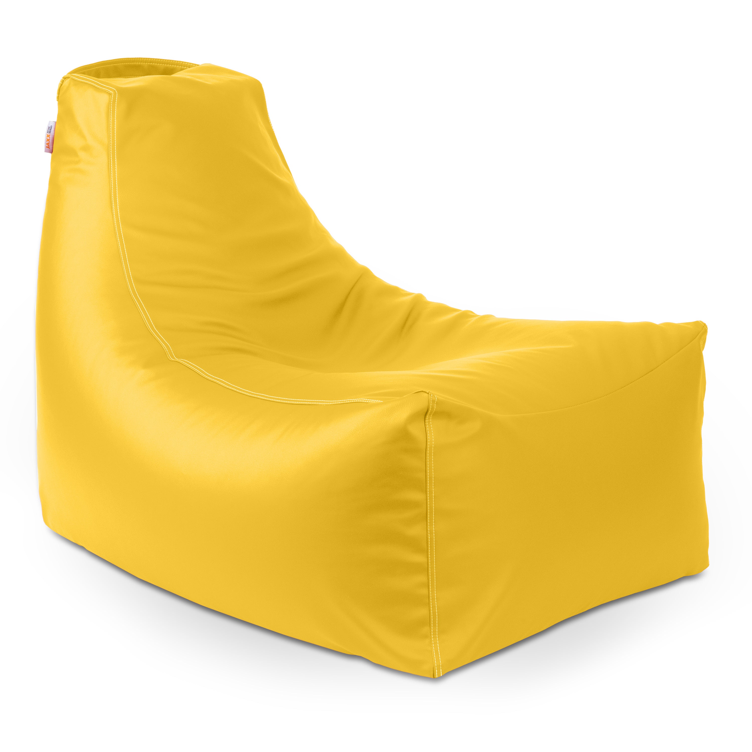 Jaxx Pezzi Premium Vinyl Classroom Bean Bag Chair, Yellow
