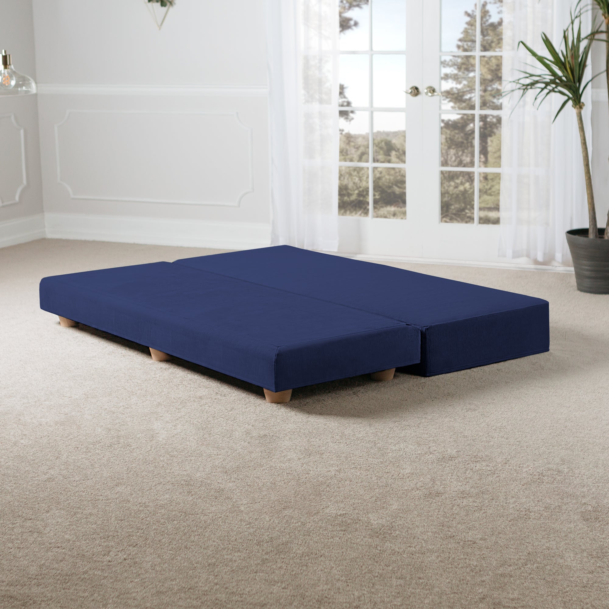 Jaxx Alon Daybed | Fold-Out Sleeper | Queen-Size Mattress - Indigo