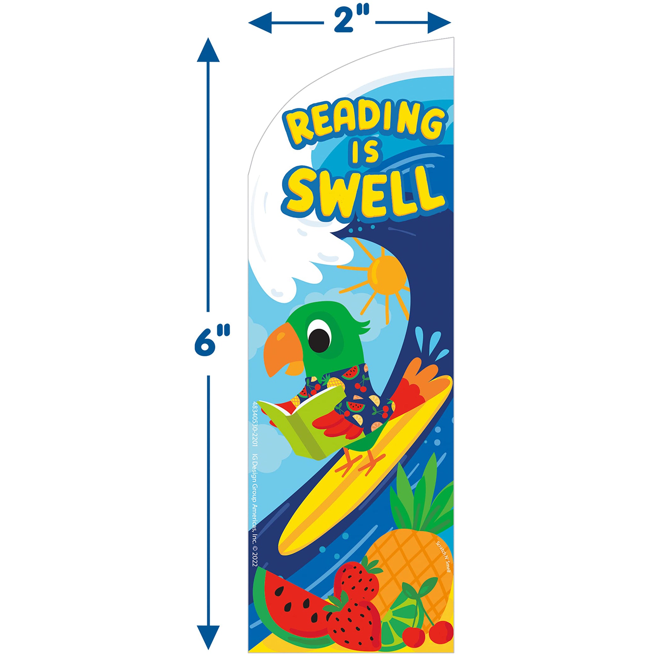 Reading Is Swell Fruit Punch Scented Bookmarks, Pack of 24