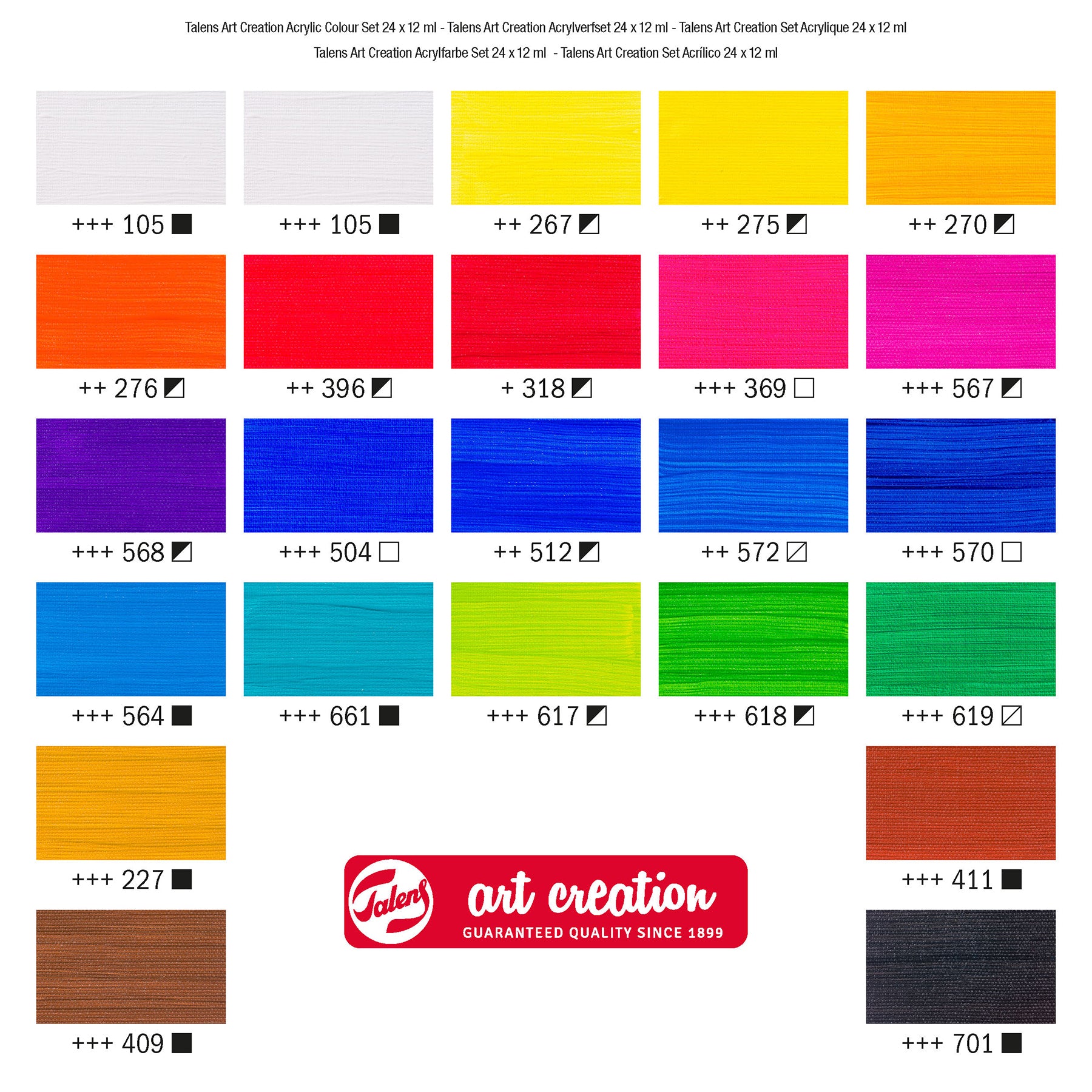 Acrylic Set, 24 x 12mL