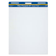 Easel Pad, Self-Adhesive, White, Unruled 27" x 34", 25 Sheets