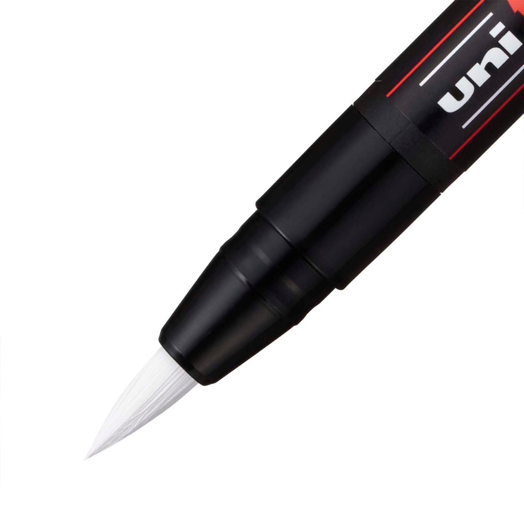 uni® POSCA PCF-350 Water-Based Paint Markers, Brush Tip (1-10mm), White