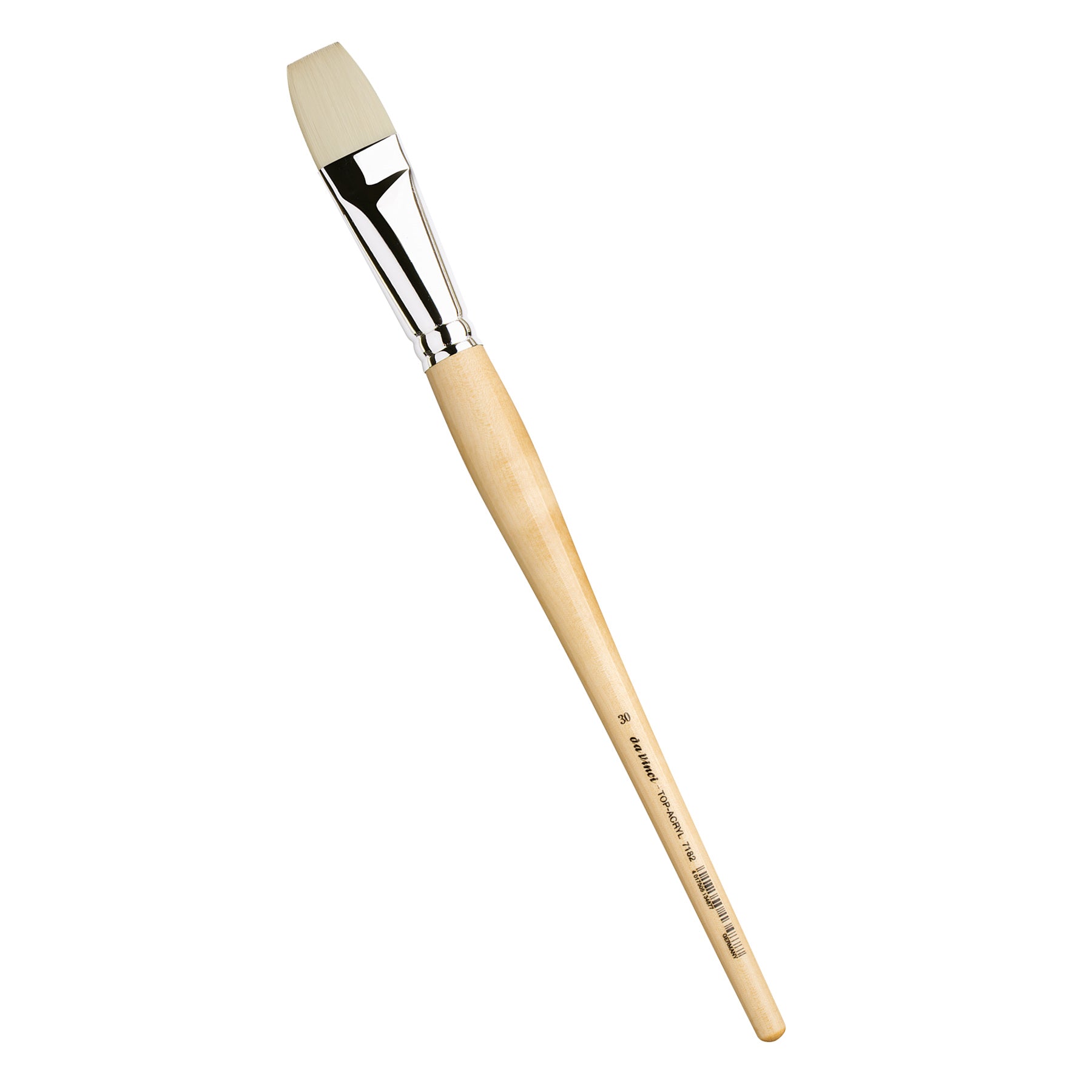 TOP-ACRYL Bright White Brush, Synthetic, Acrylic & Oil, Flat, Series 7182, Size 30
