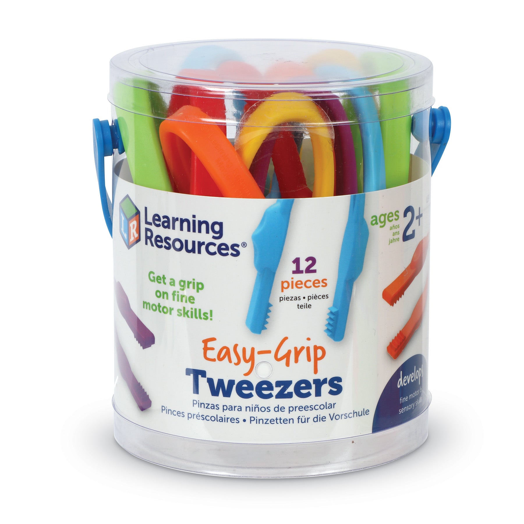 Easy Grip Preschool Tweezers, Pack of 12