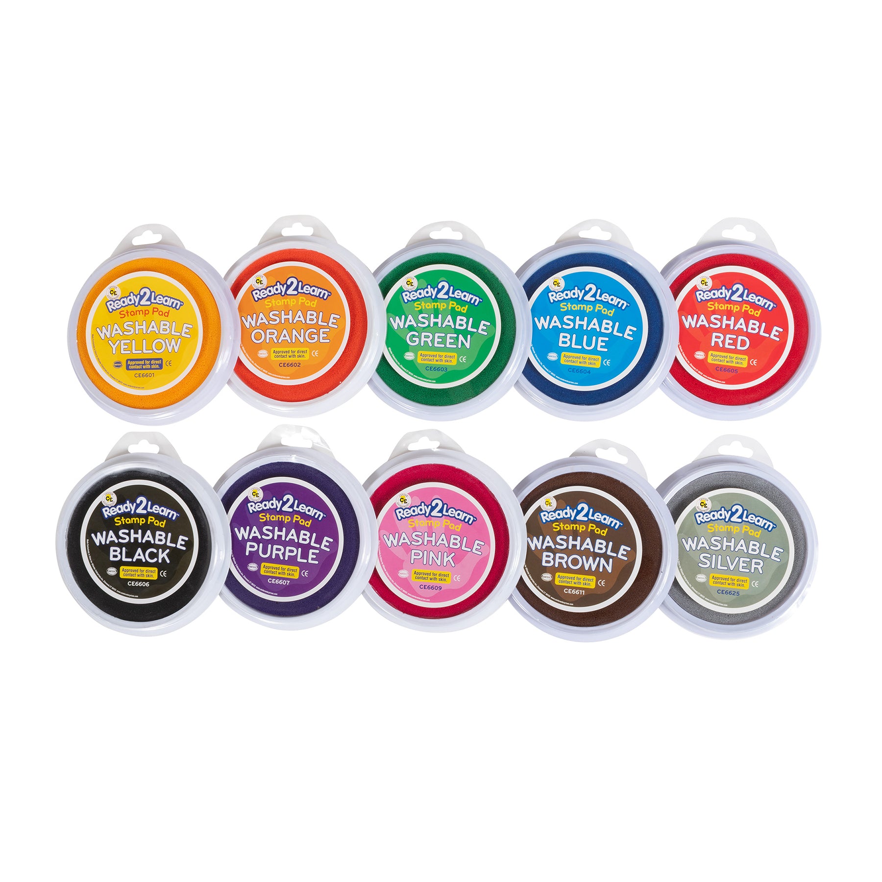 Giant Stampers & Stamp Pad Kit - 22 Stampers - 10 Stamp Pads