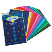 Deluxe Bleeding Art Tissue, 25 Assorted Colors, 12" x 18", 50 Sheets