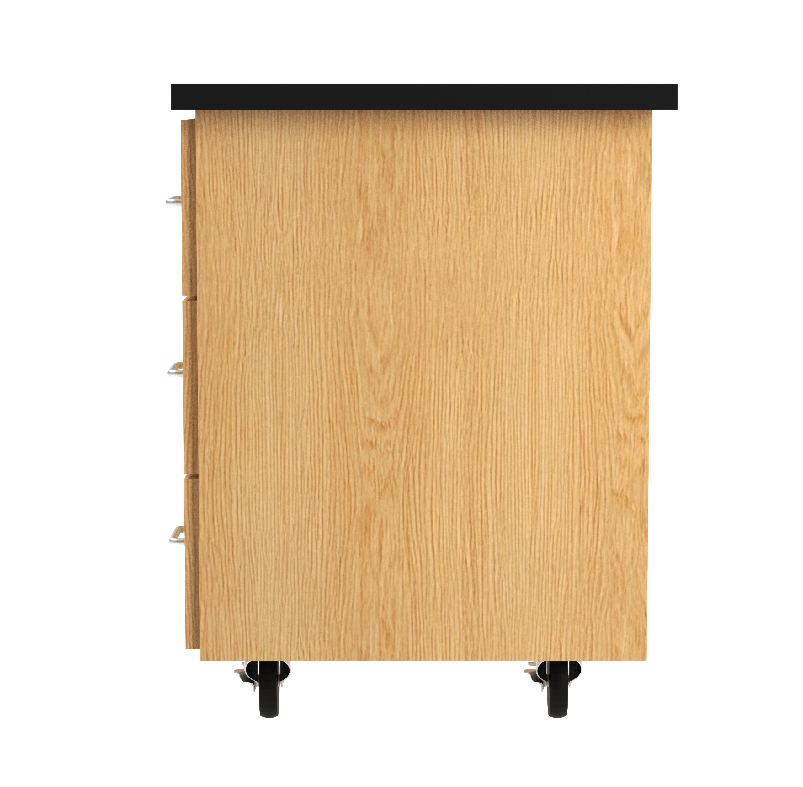 Kinetic ADA Lab Station - Red Oak, 72"W x 24"D x 33-1/2"H