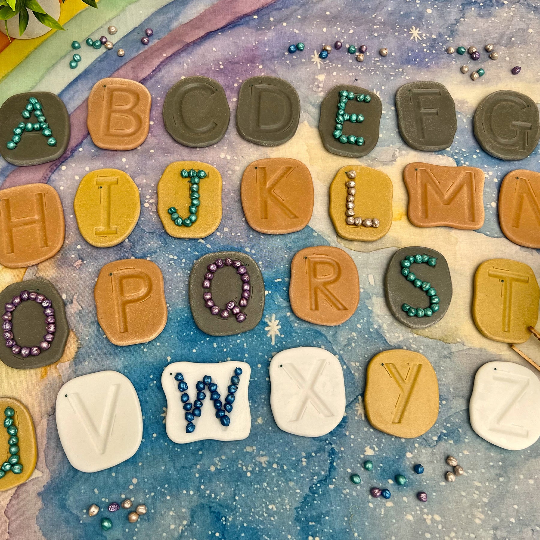 Feels-Write Uppercase Letter Stones