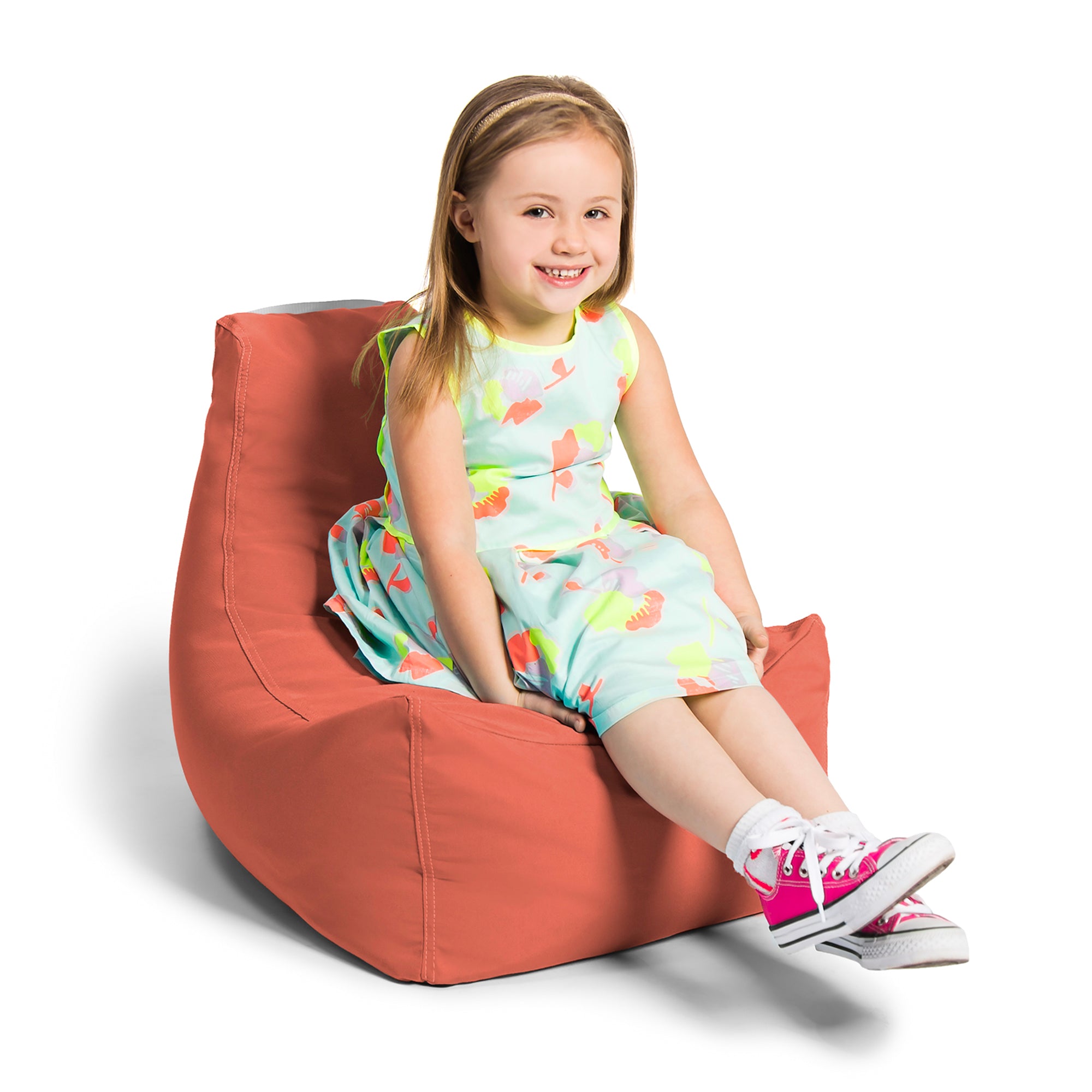 Jaxx Juniper Jr Outdoor Kids Bean Bag Chair / Childrens Garden Chair, Flamingo