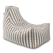 Jaxx Juniper Jr Outdoor Kids Bean Bag Chair / Childrens Garden Chair, Taupe Stripes