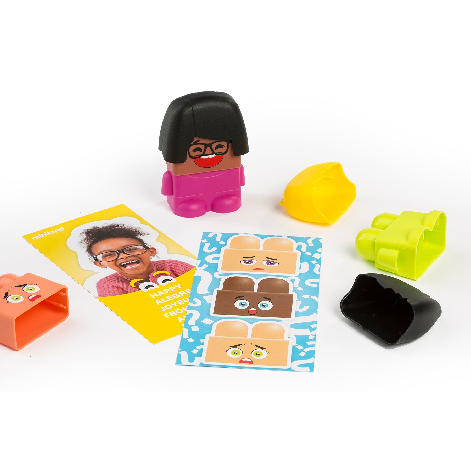 Emotiblocks, Interchangeable Emotion Blocks, 18 Pieces