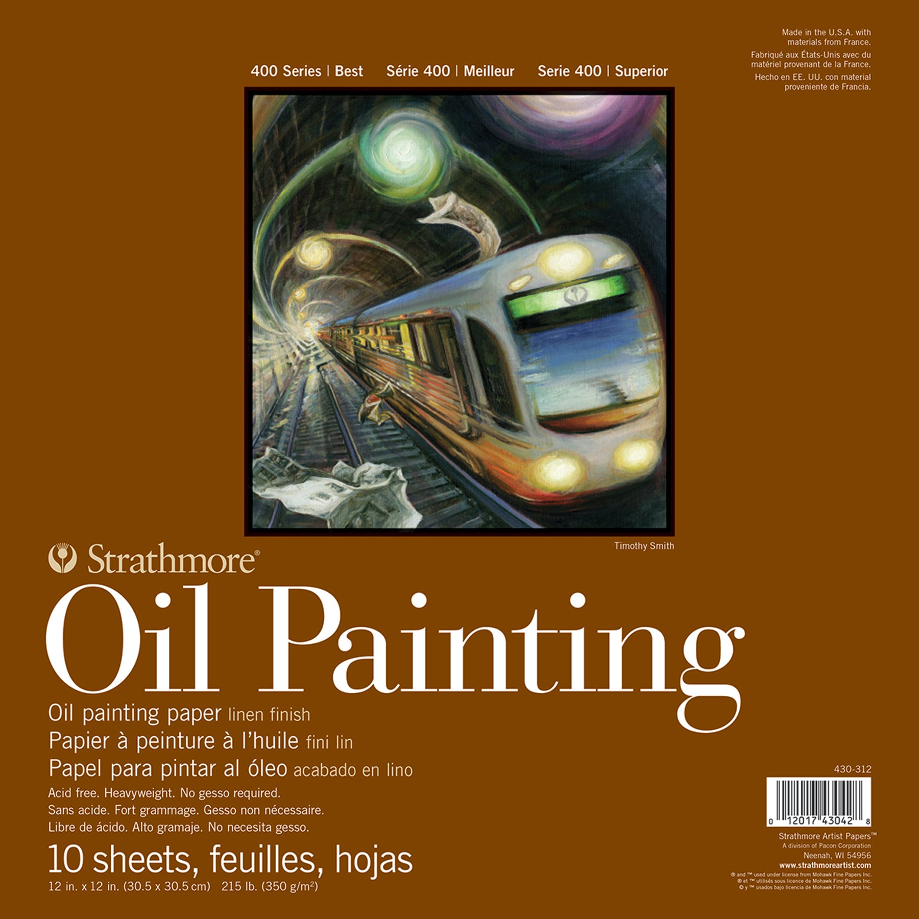 400 Series Oil Pad, 10 Sheet, 12x12 inch, 1 Count