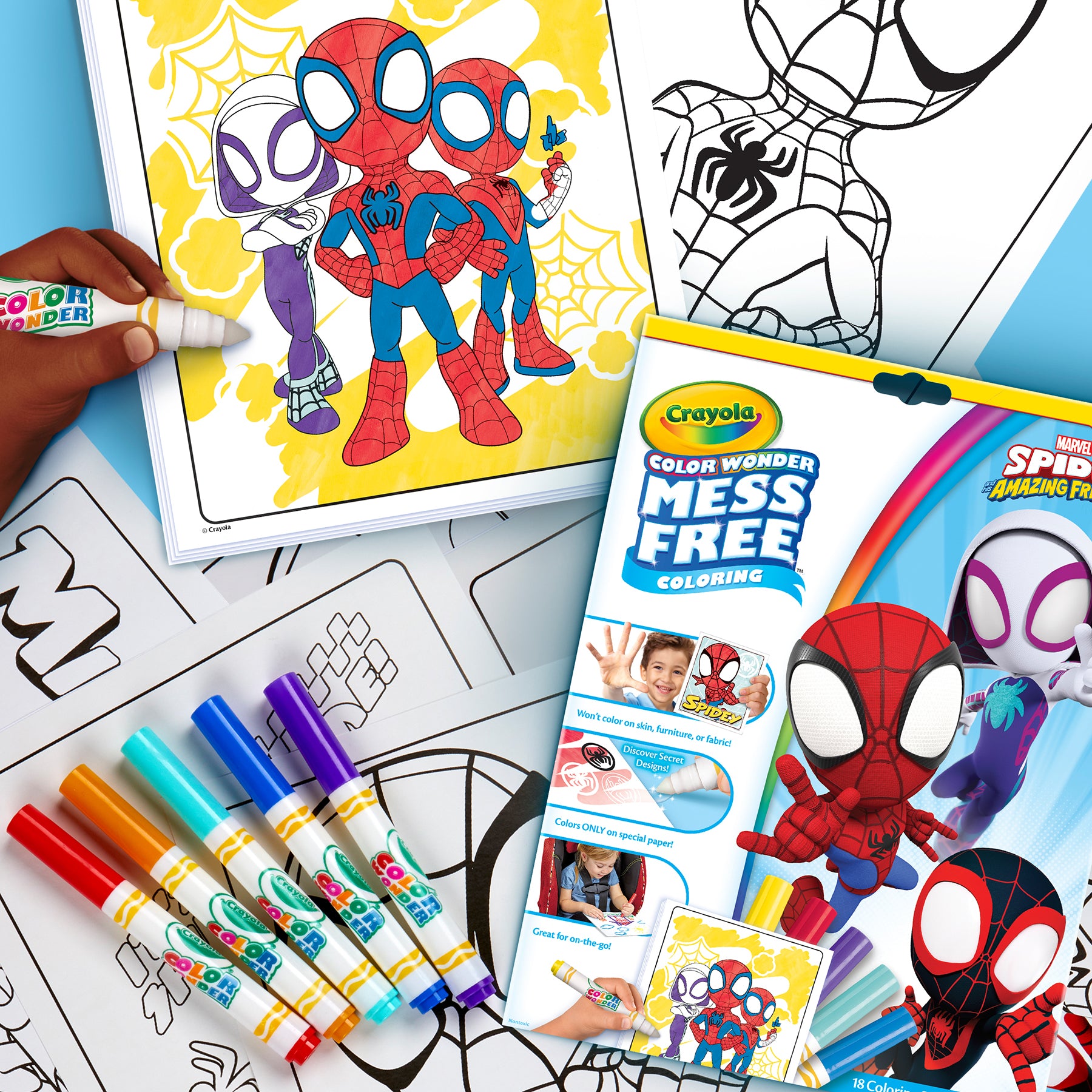 Color Wonder® Coloring Pad & Markers, Spidey and His Amazing Friends