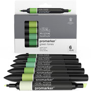 WN ProMarker 6 Green Tones