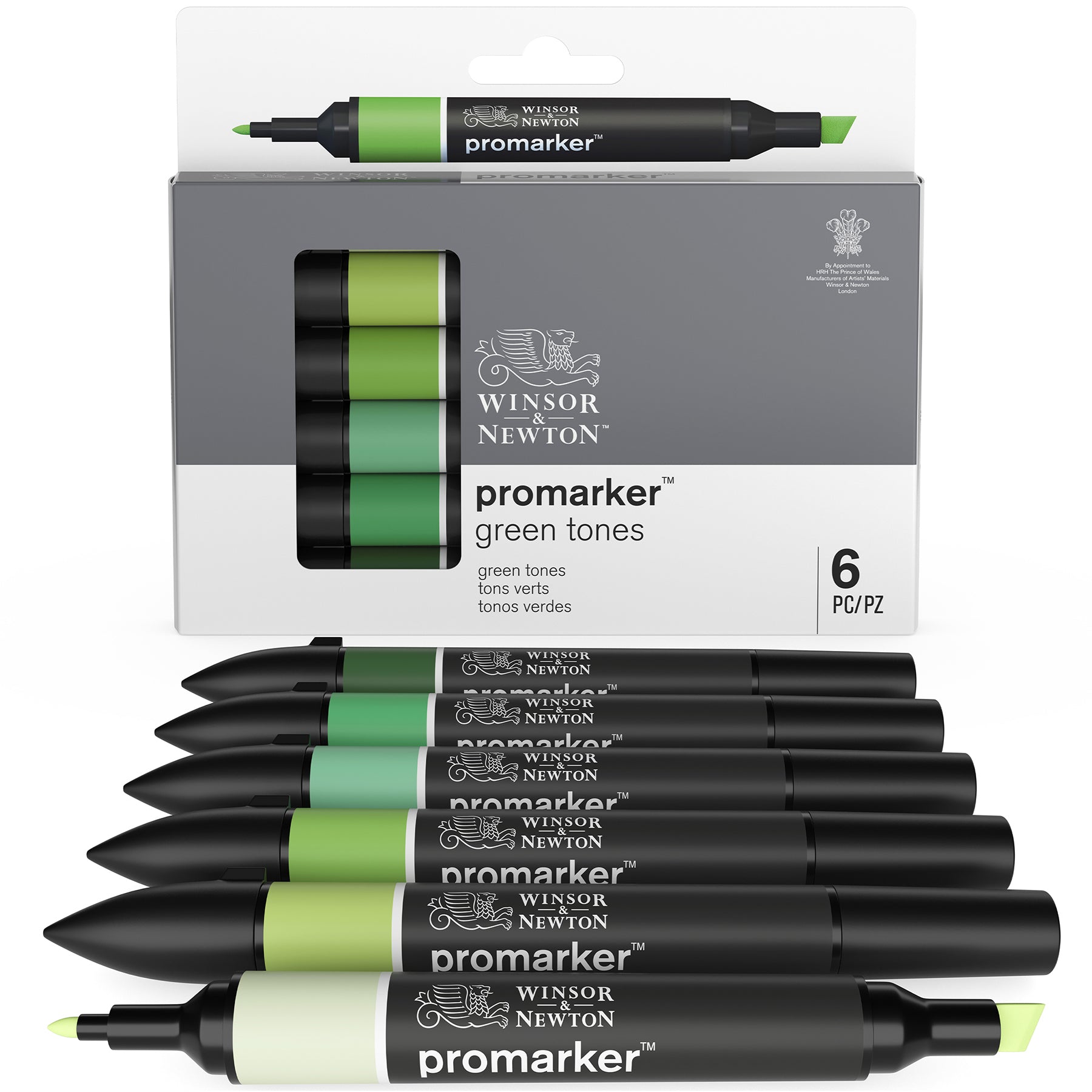 WN ProMarker 6 Green Tones