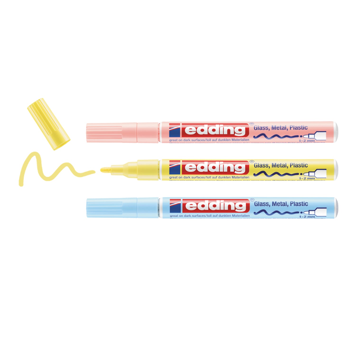 edding 751 Gloss Paint Marker - Set of 3 - Pastel