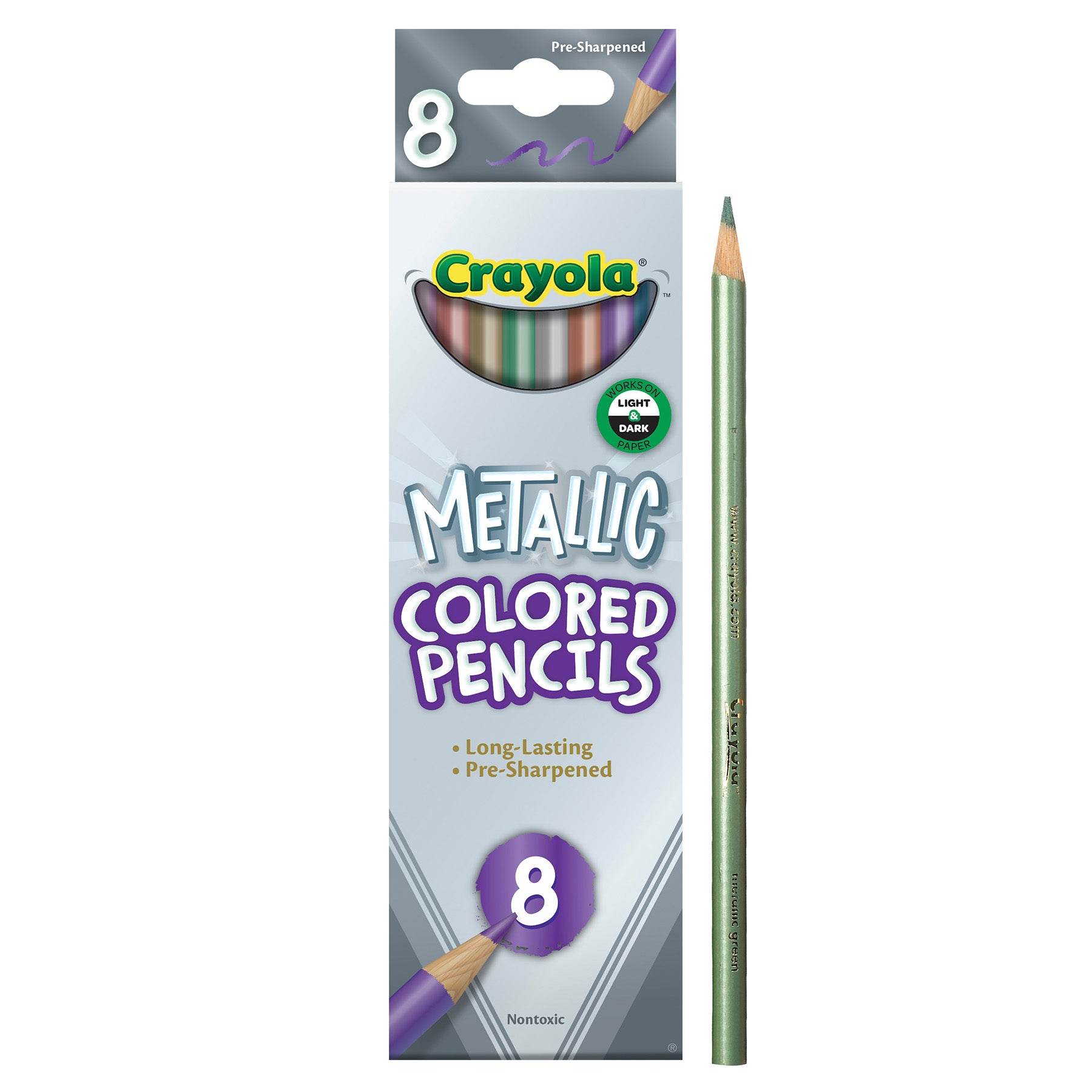 Colored Pencils, Metallic, 8 Count
