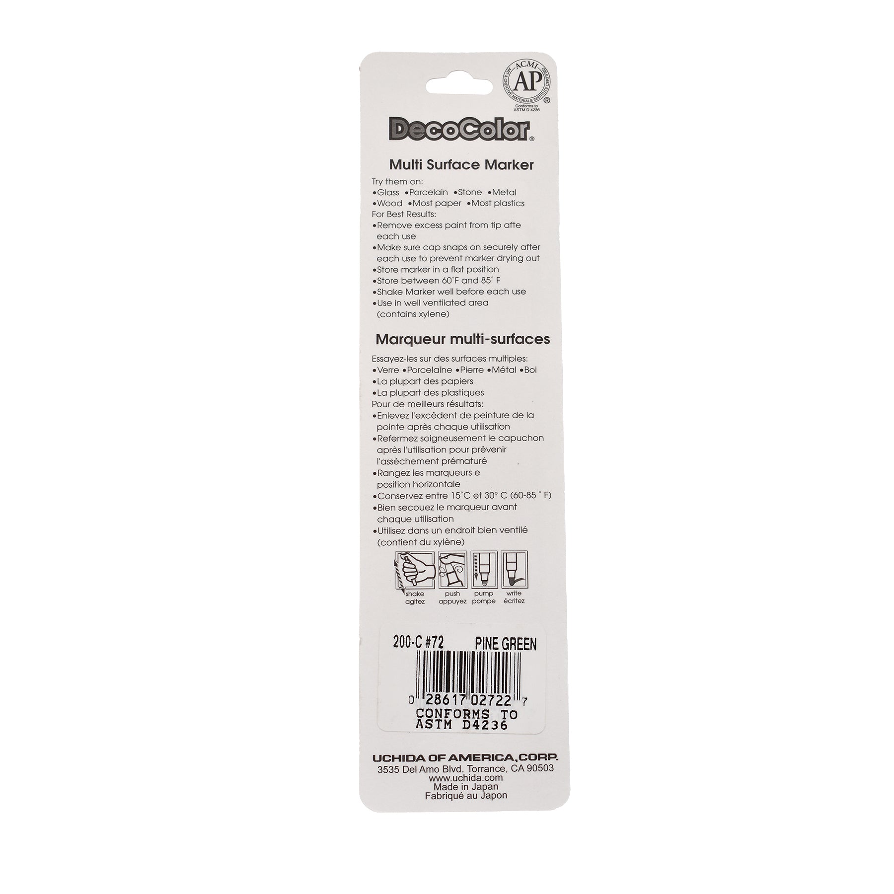 DecoColor® Paint Marker, Fine, 200-S, Pine Green #72