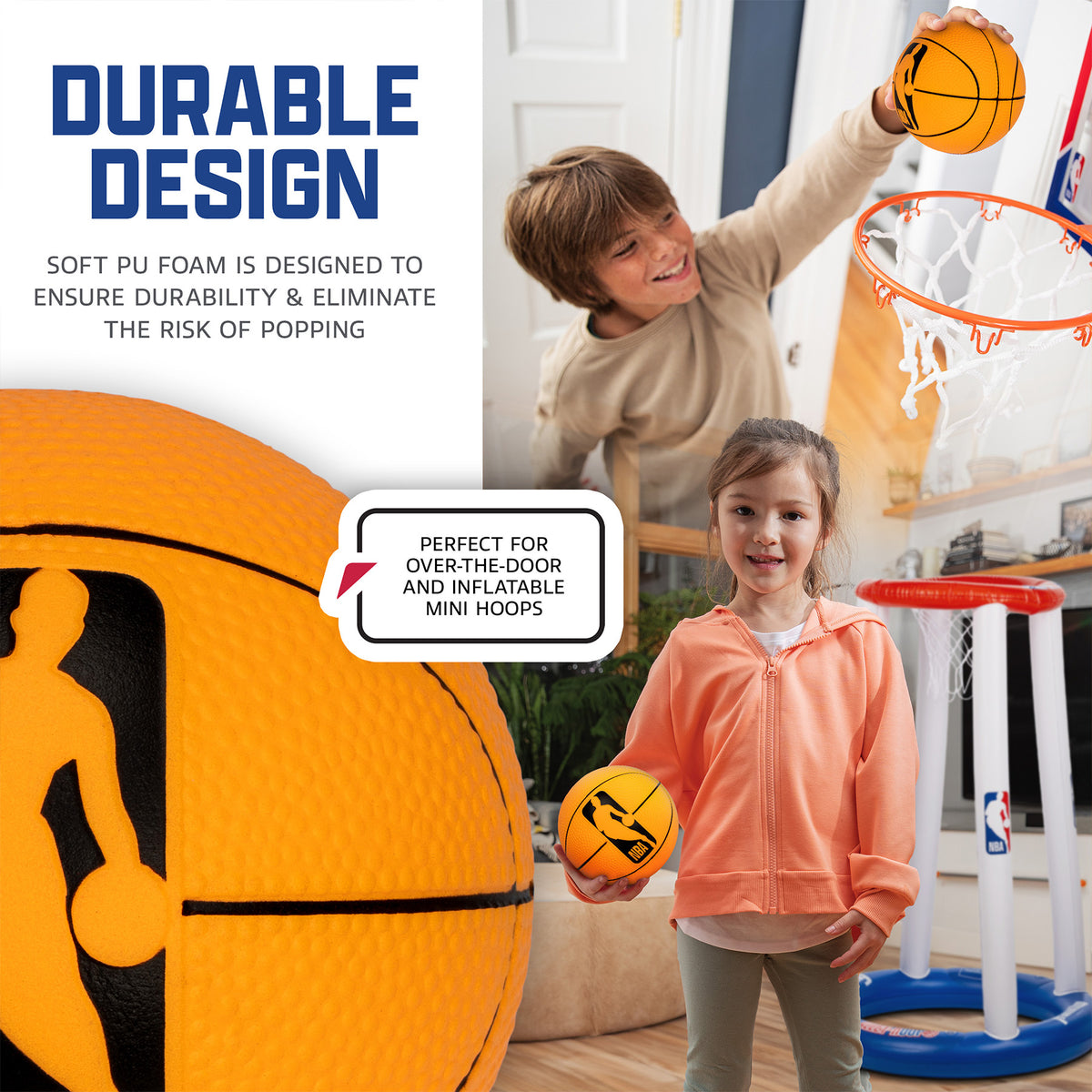 NBA 5IN FOAM BASKETBALL 2PK