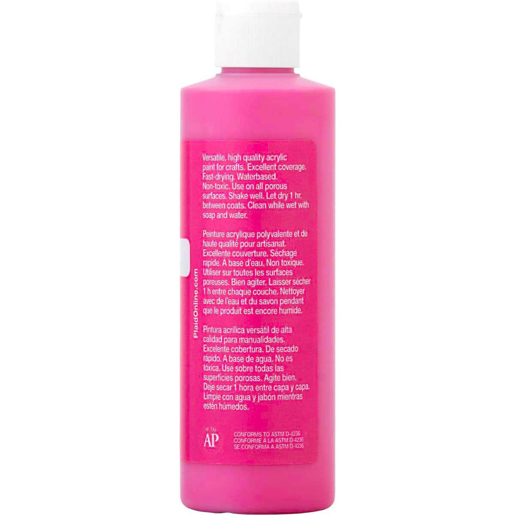 Acrylic Paint Matte, 8oz., Bright Magenta