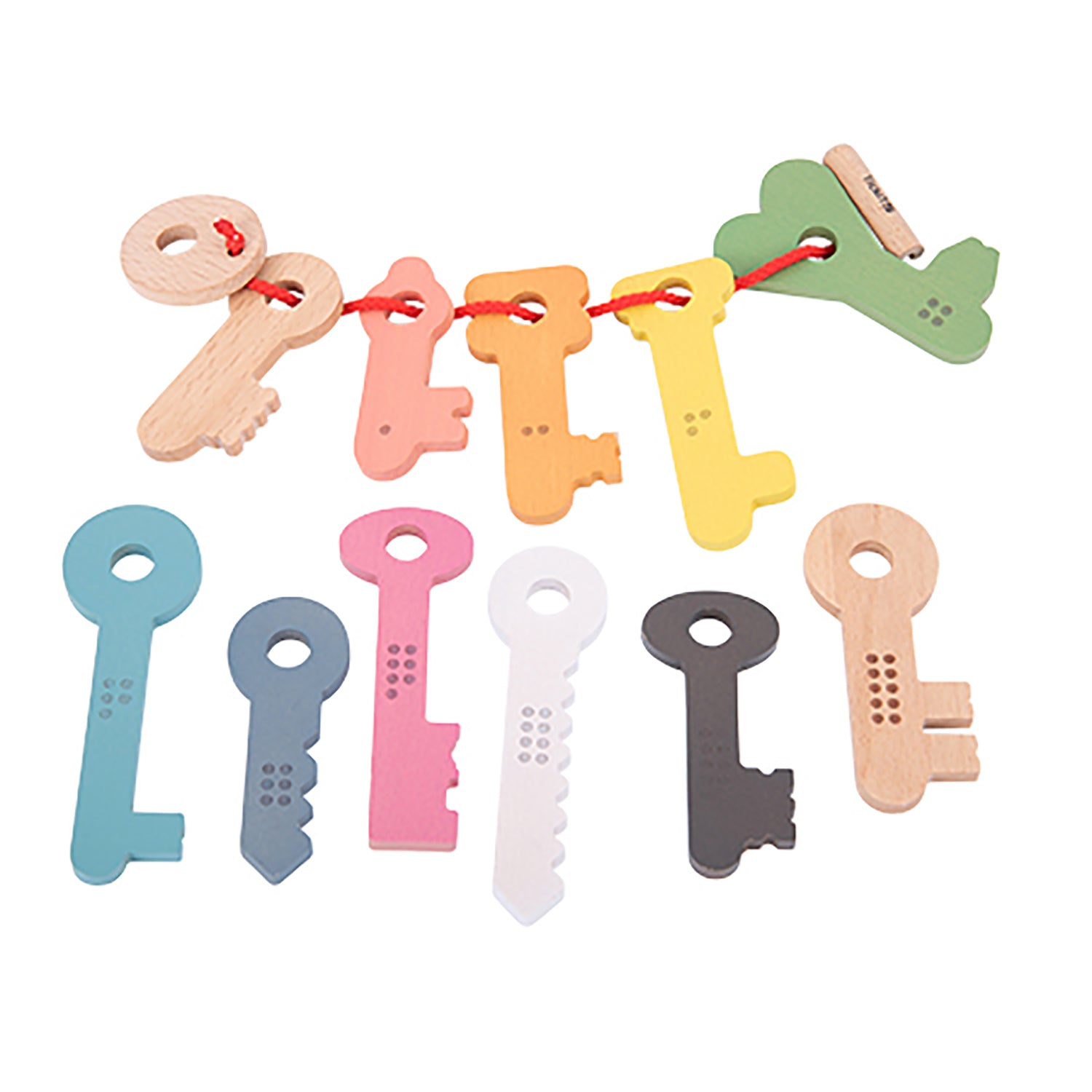 Rainbow Wooden Keys - Set of 11