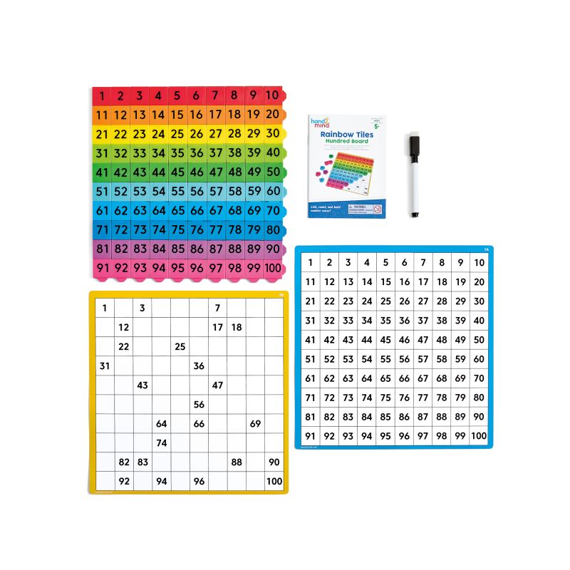 Connecting Color Tiles 100s Board