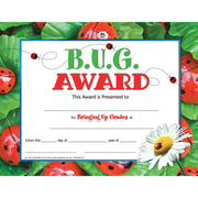 B.U.G. Award Certificate, Pack of 30, 8.5" x 11"