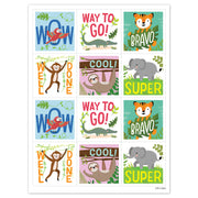 Jungle Friends Reward Stickers, Pack of 60