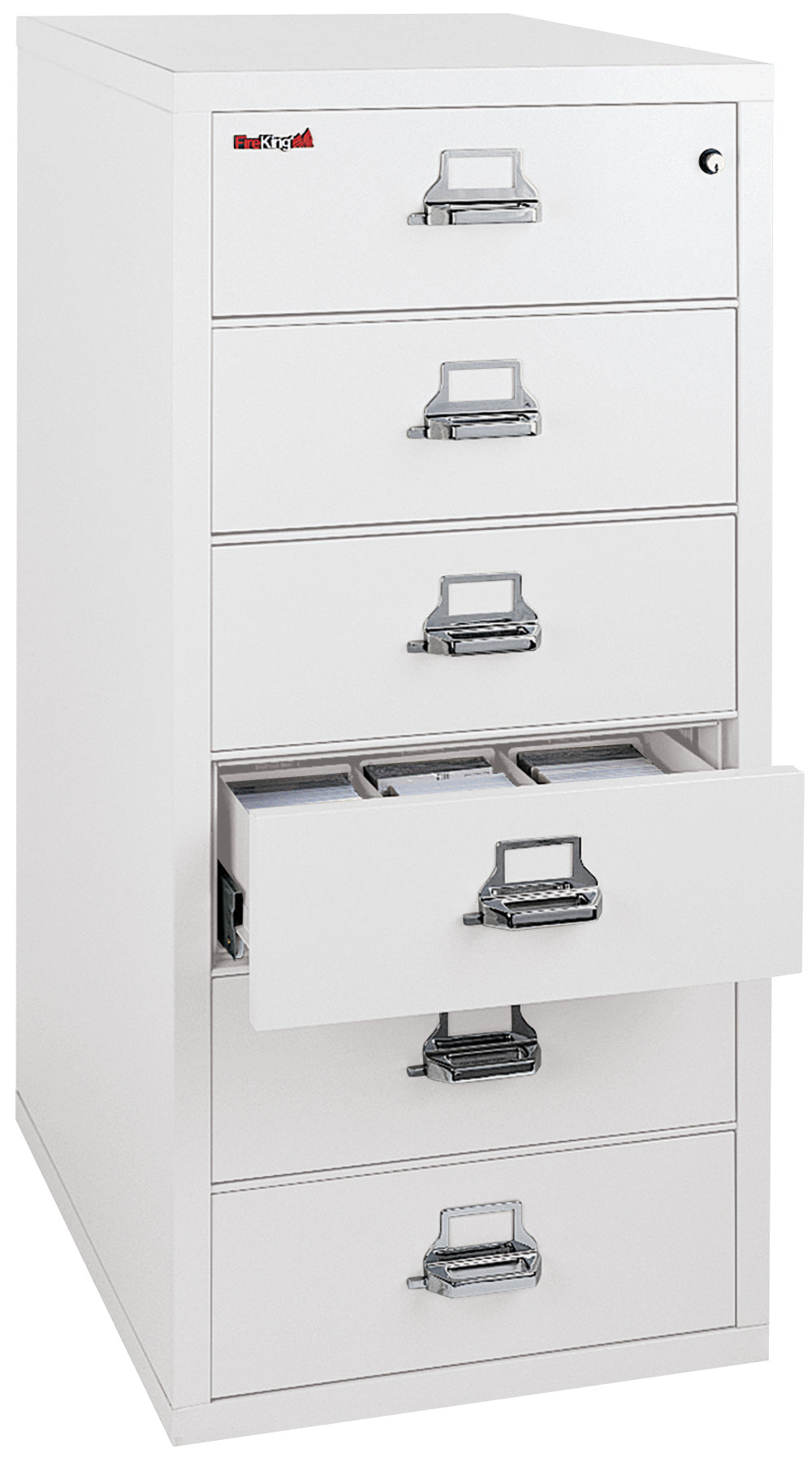 6 drawer card check and note file (Arctic White)
