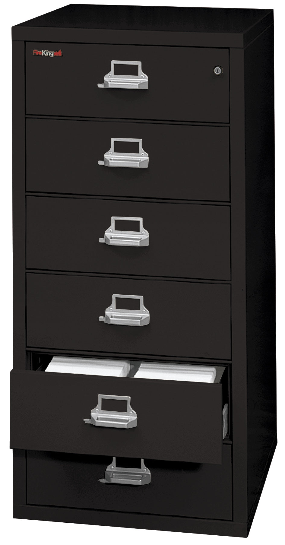 6 drawer card check and note file (Black)