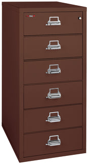 6 drawer card check and note file (Brown)