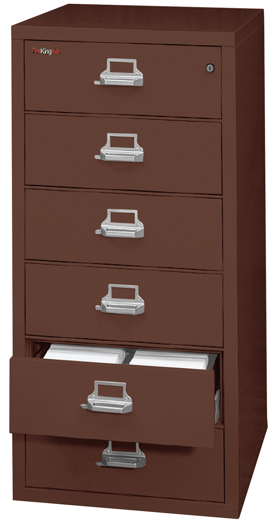 6 drawer card check and note file (Brown)