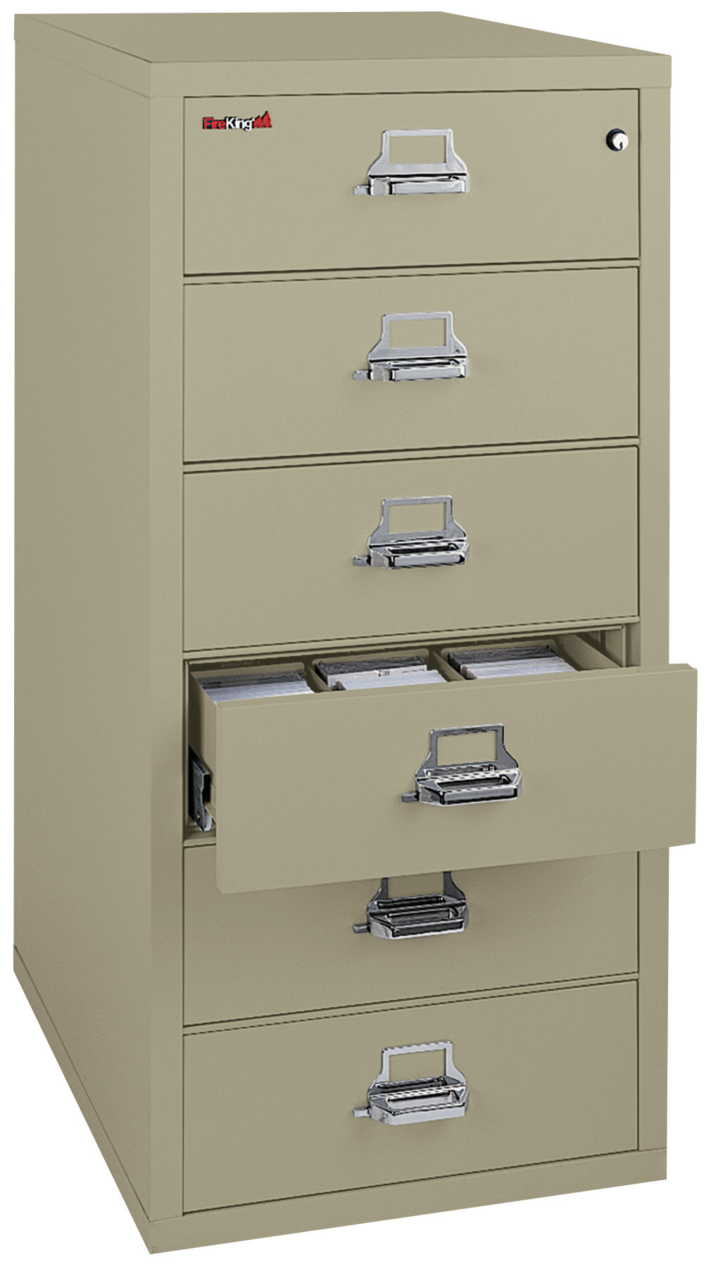 6 drawer card check and note file (Pewter)
