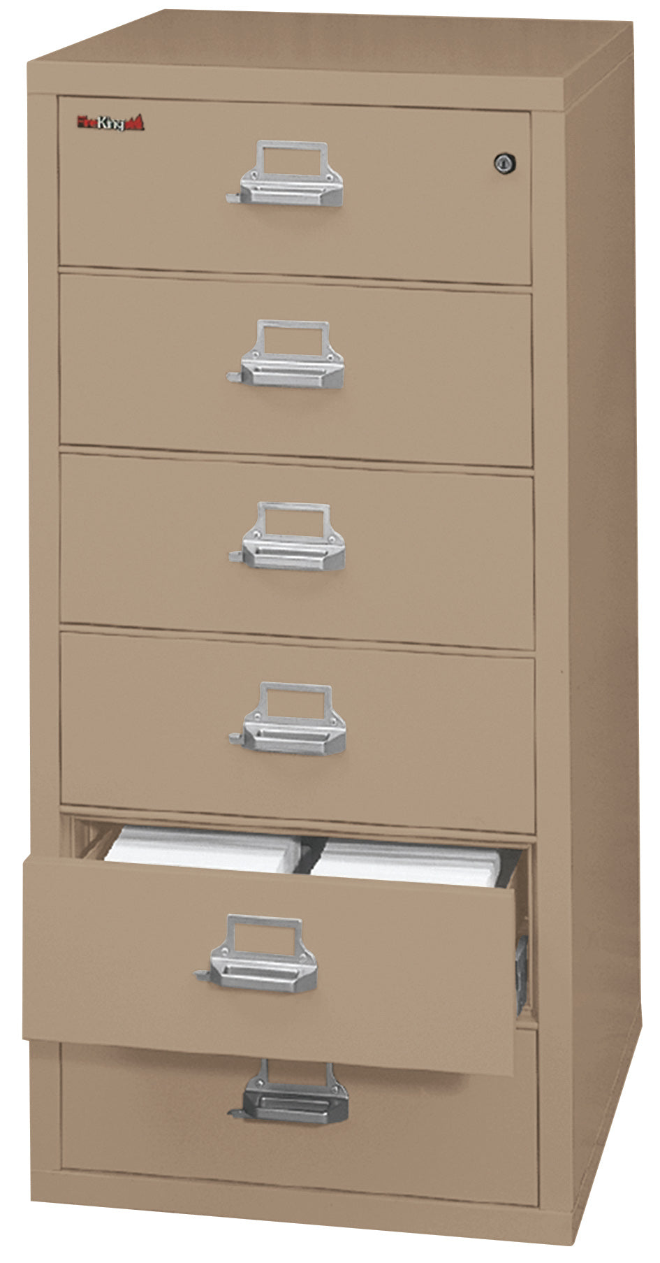 6 drawer card check and note file (Taupe)