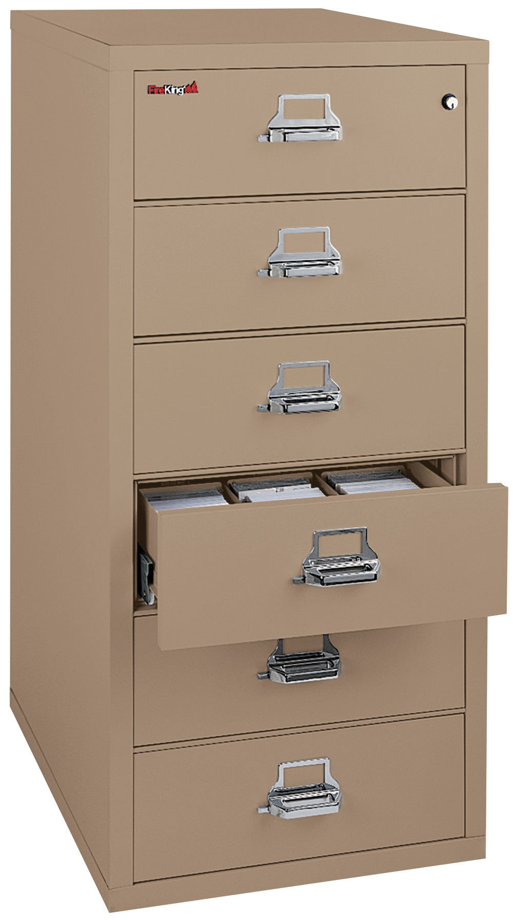 6 drawer card check and note file (Taupe)