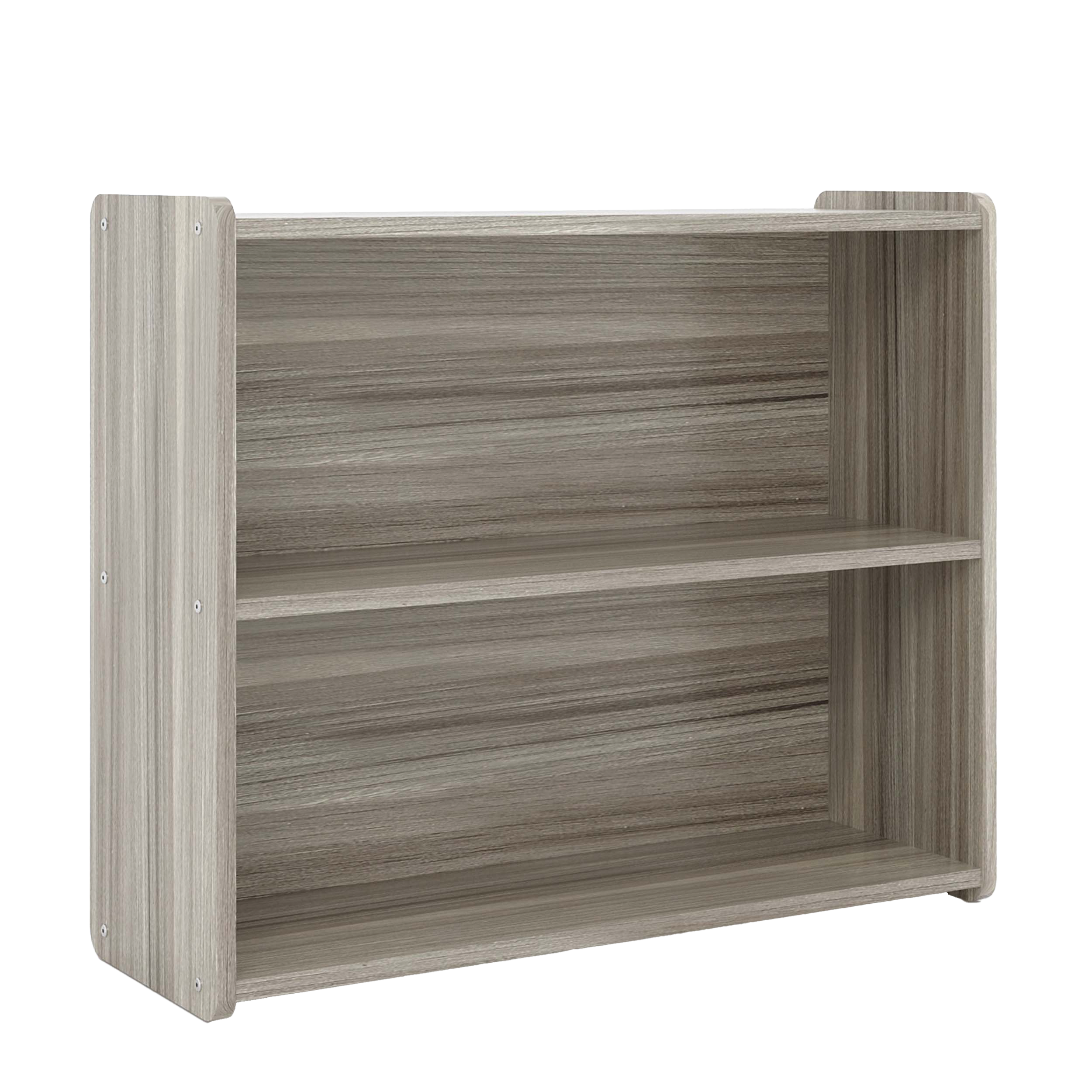 Preschool Shelf Storage, Assembled, Shadow Elm Gray, 16"H x 40"W x 34"D