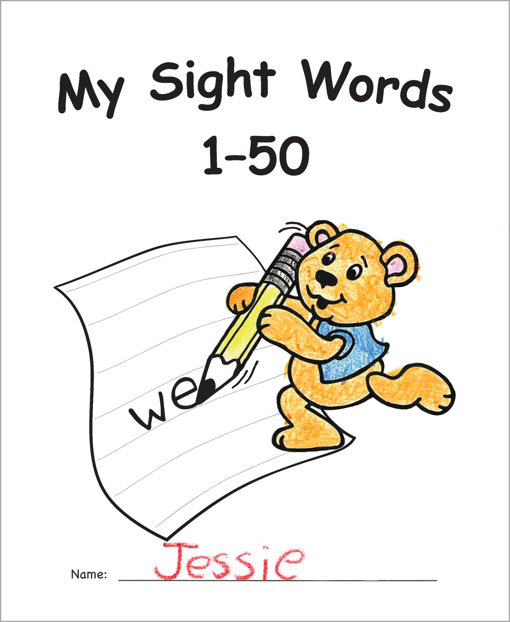 My Own Books™: Sight Words 1–50