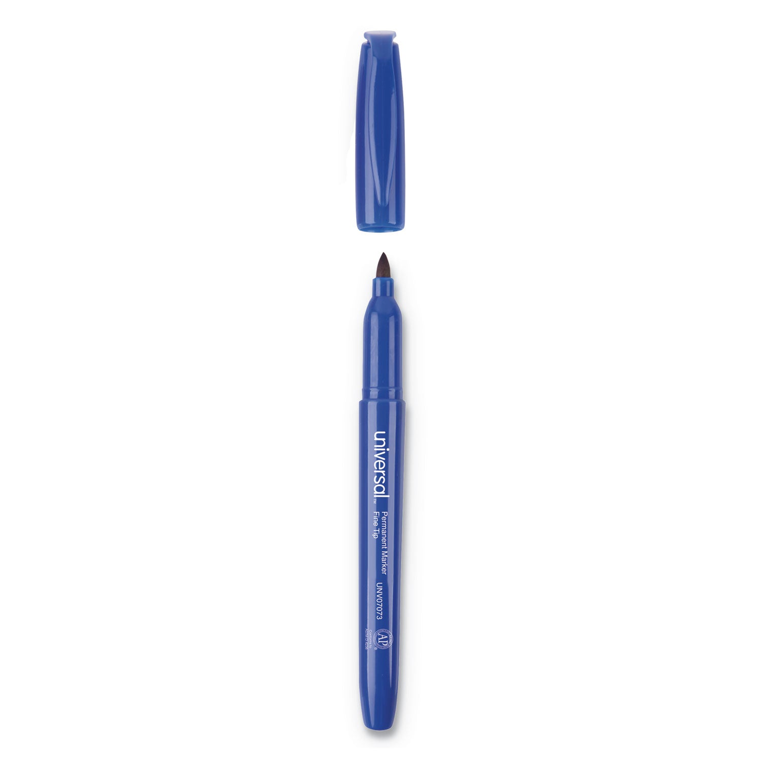 Pen-Style Permanent Marker, Fine Bullet Tip, Blue