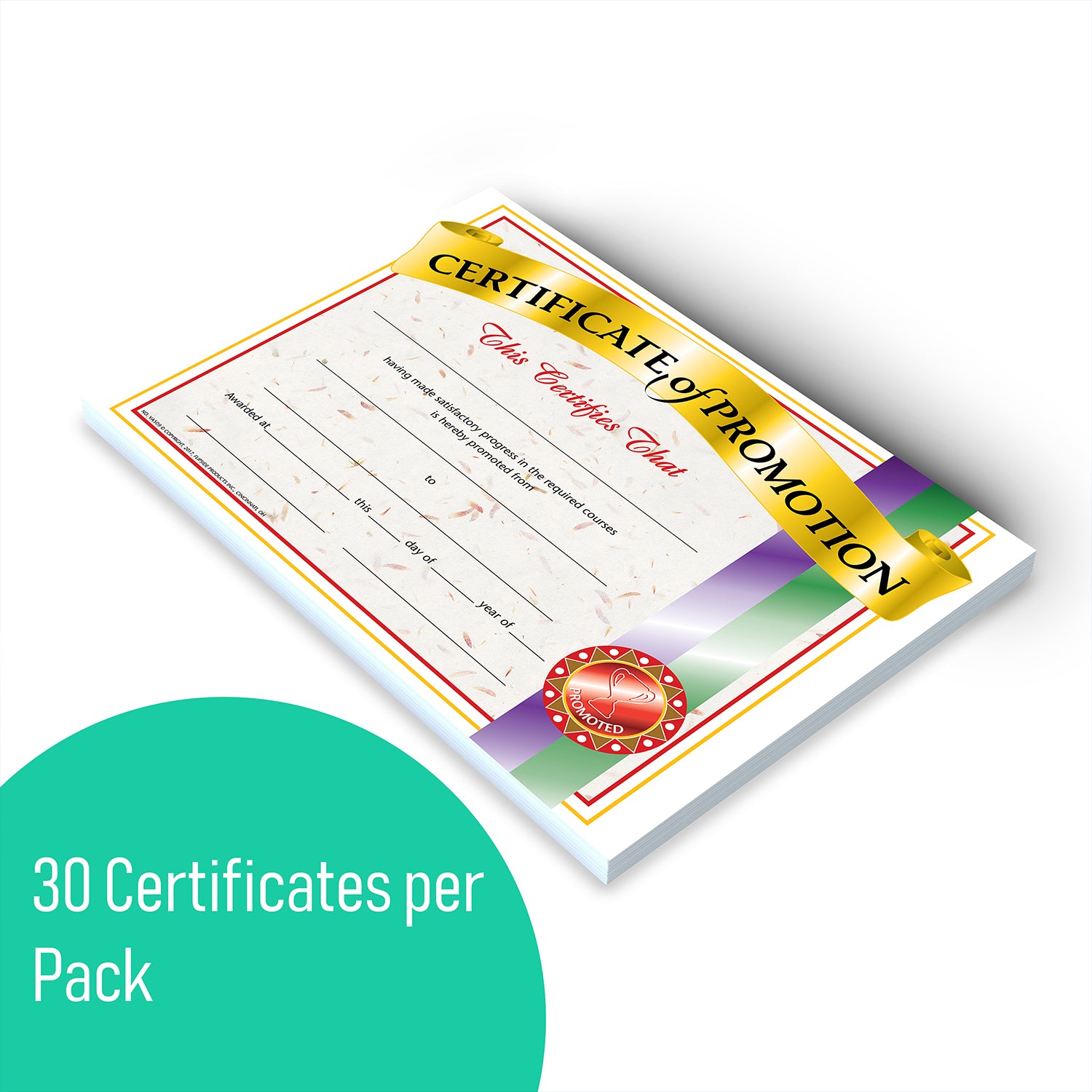 Certificate of Promotion, Pack of 30, 8.5" x 11"