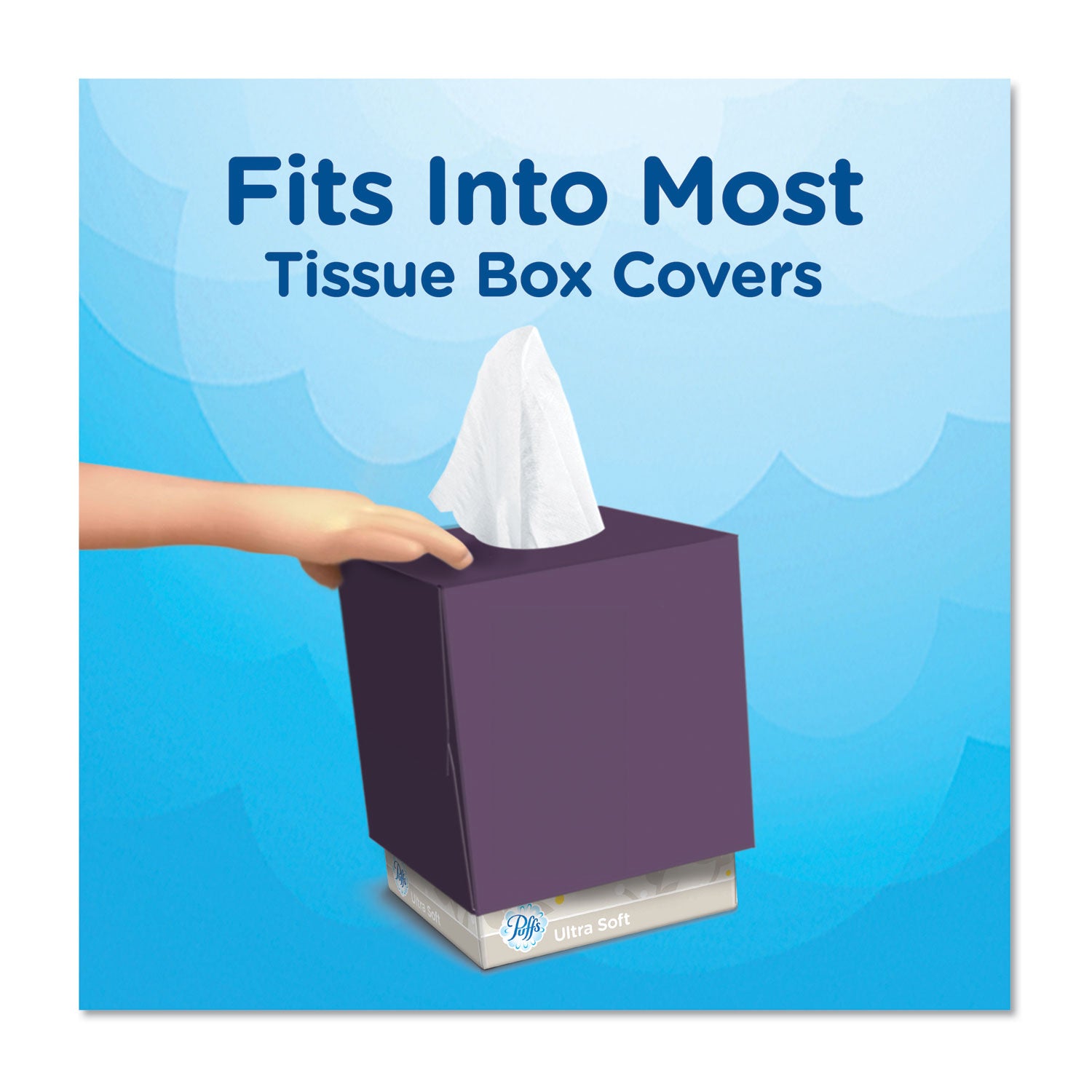 Puffs Ultra Soft Facial Tissue - 2 Ply - WhiteBox - 56/Box - 1 Pack