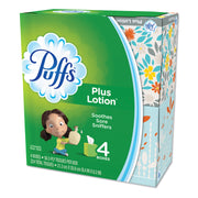 Puffs Plus Lotion Facial Tissues - 2 Ply - WhiteBox - 56/Box - 6 / Carton