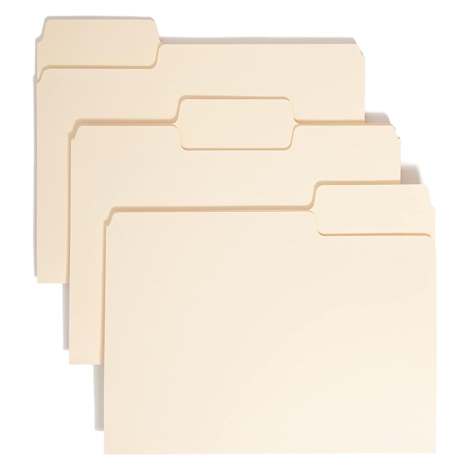 SuperTab® File Folder, Oversized 1/3-Cut Tab, Letter Size, Manila, Pack of 24