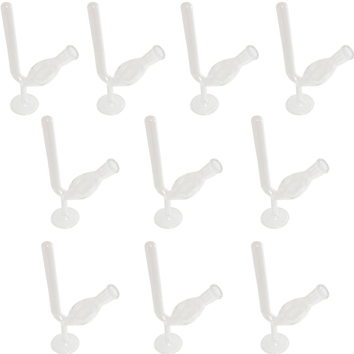 Fermentation Tube, Borosilicate Glass, Ungraduated, 10ml, with Base, Pack of 10