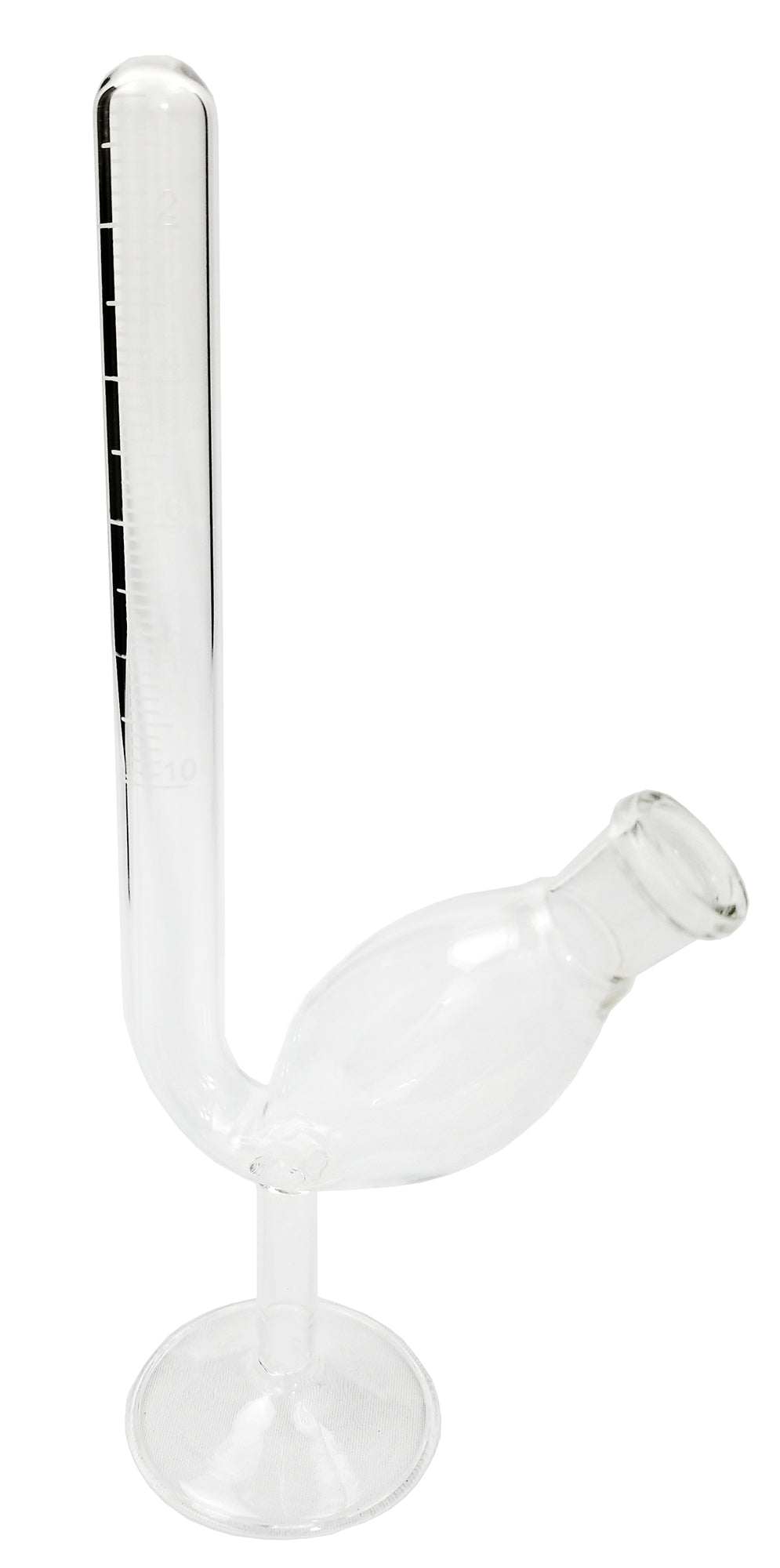 Fermentation Tube 10ml graduated with base. Borosilicate Glass.