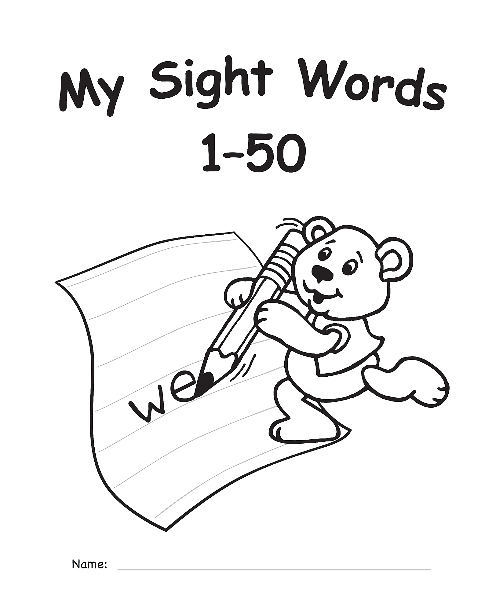 My Own Books™: Sight Words 1–50, 10-pack
