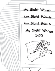 My Own Books™: Sight Words 1–50, 25-pack