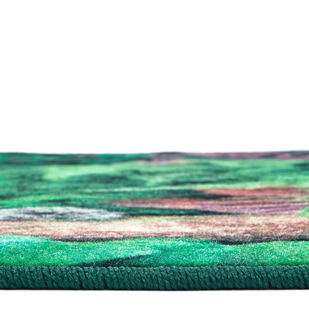Real Jungle Floor Rug - 6ft x 9ft - Rectangle - Green