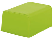 Small Square Cushion Organic Basic - Green, 6.7"H