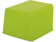 Small Square Cushion Organic Basic - Green, 9.8"H